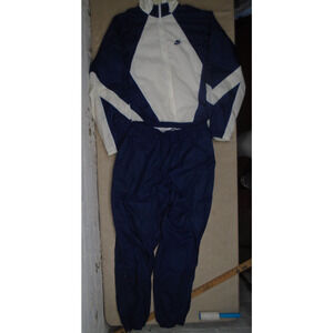 Vintage Nike Tracksuit Navy White Stripe 90’s Y2K Windbreaker XL Jacket Pants